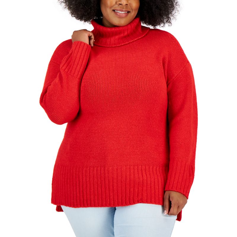 Style & Co Plus Size Turtleneck Tunic Sweater